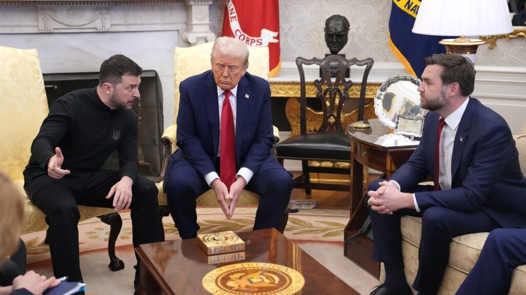 Trump and Zelenskyy Meet in Tense Oval Oval Exchange